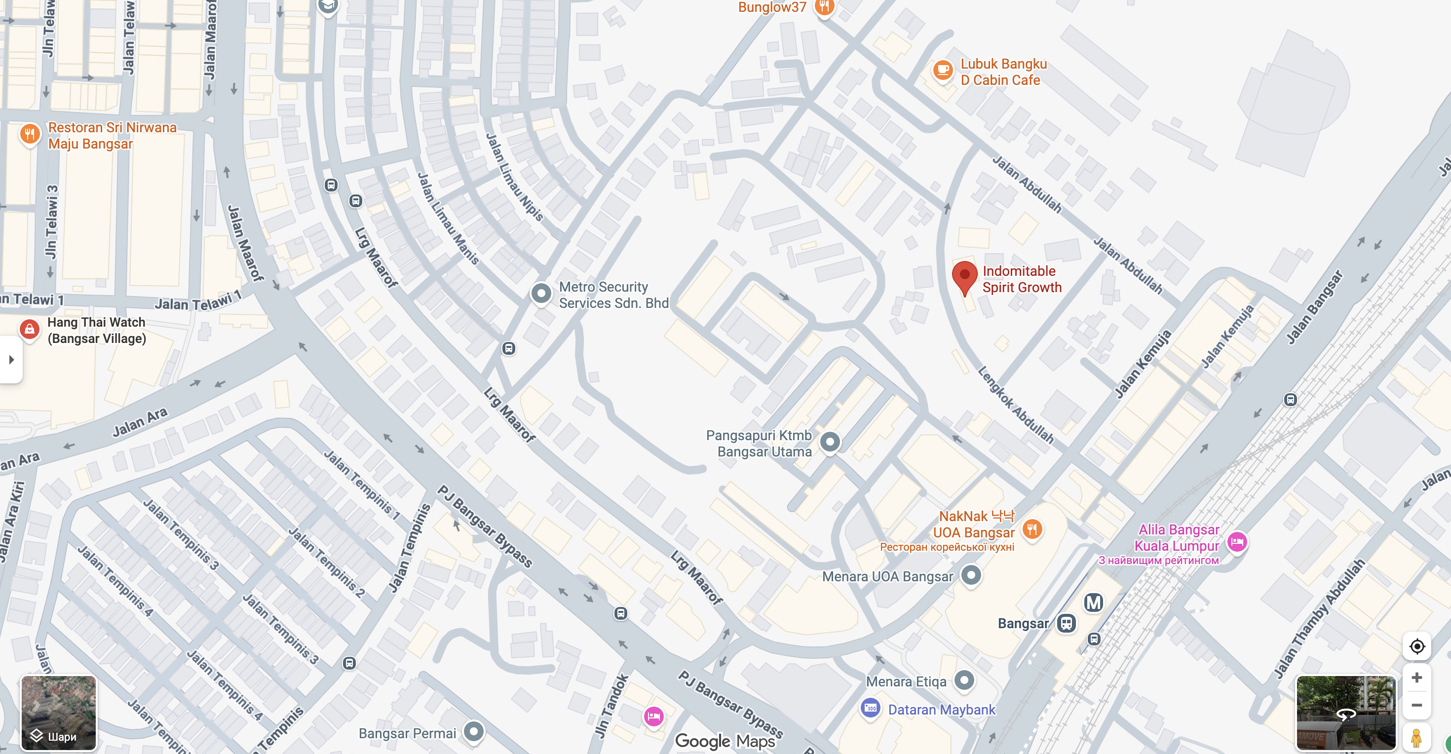 Placeholder map image for the Kuala Lumpur atelier location